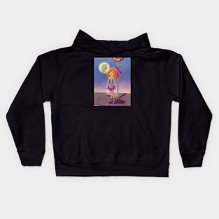 Witch anime girl Kids Hoodie